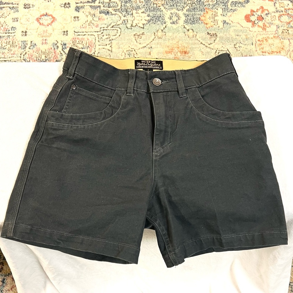 Blueish Grey Canvas Shorts